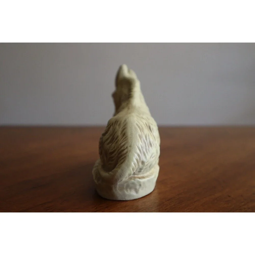 Vtg Christmas Nativity Figurine Paper Mache Composite: Laying Donkey  3.5